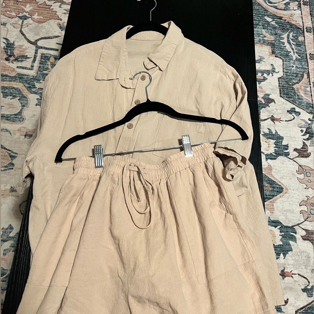 Khaki Summer 2-Piece Set